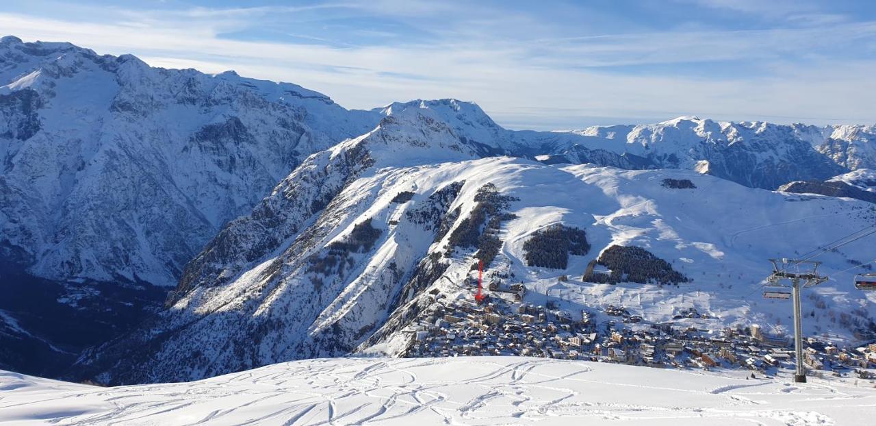 Studio Alpheratz Forest - 1 A 3 Pers - Wifi, Balcon, Vue Piste Et Glacier Muzelle, Calme, Proche Commerces Et Pistes- Tsc Super Venosc A 80M لو دوز آلب المظهر الخارجي الصورة