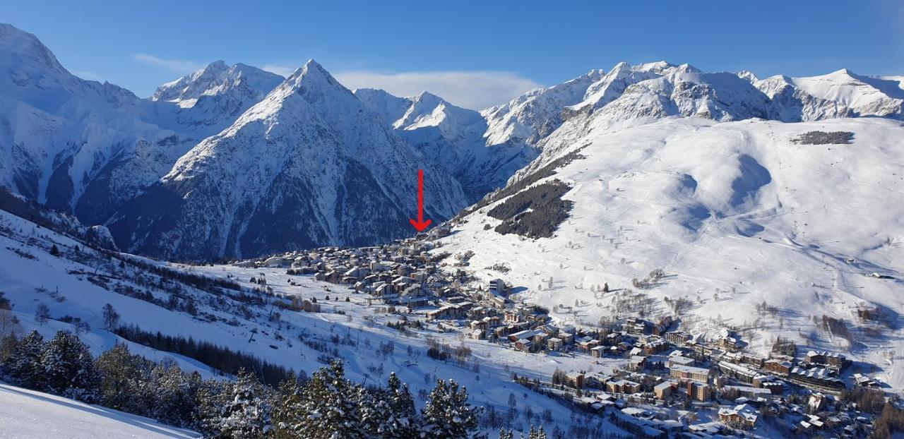Studio Alpheratz Forest - 1 A 3 Pers - Wifi, Balcon, Vue Piste Et Glacier Muzelle, Calme, Proche Commerces Et Pistes- Tsc Super Venosc A 80M لو دوز آلب المظهر الخارجي الصورة